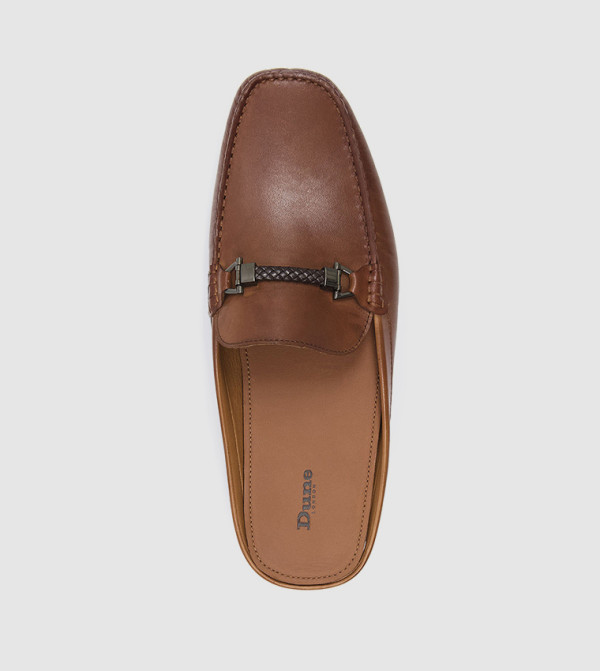 Shop Burther-Tan-Leather Shoes for Men | Dune London UAE
